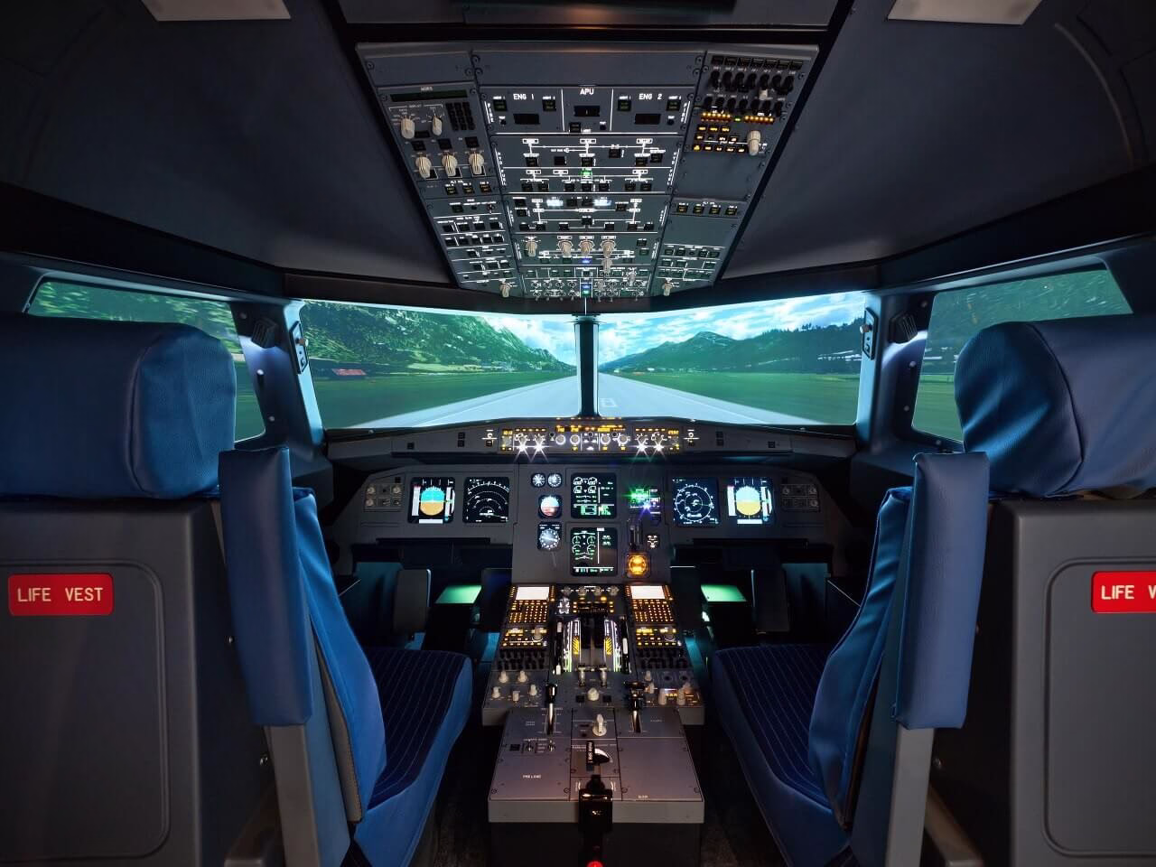 Flugzeug Simulator Köln (Airbus A320 fixed) – Bild 1